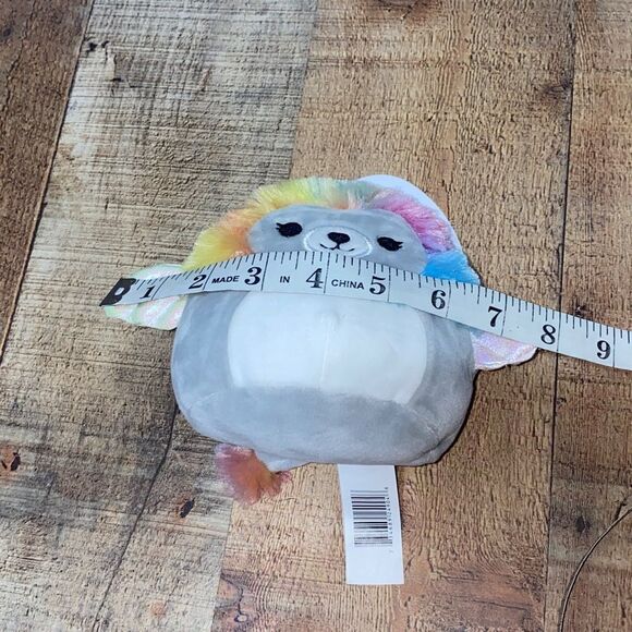Squishmallows Leonori The Lion 5” Wings Tie Dye Rainbow Mane NWT - Picture 7 of 8